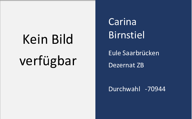 Carina Birnstiel, Kontaktdaten, Durchwahl