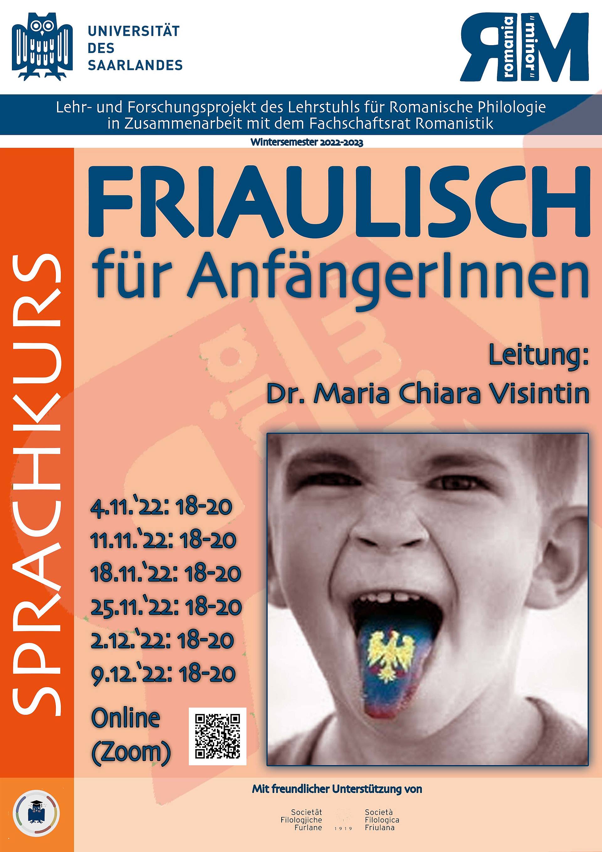 Plakat Sprachkurs friulanisch