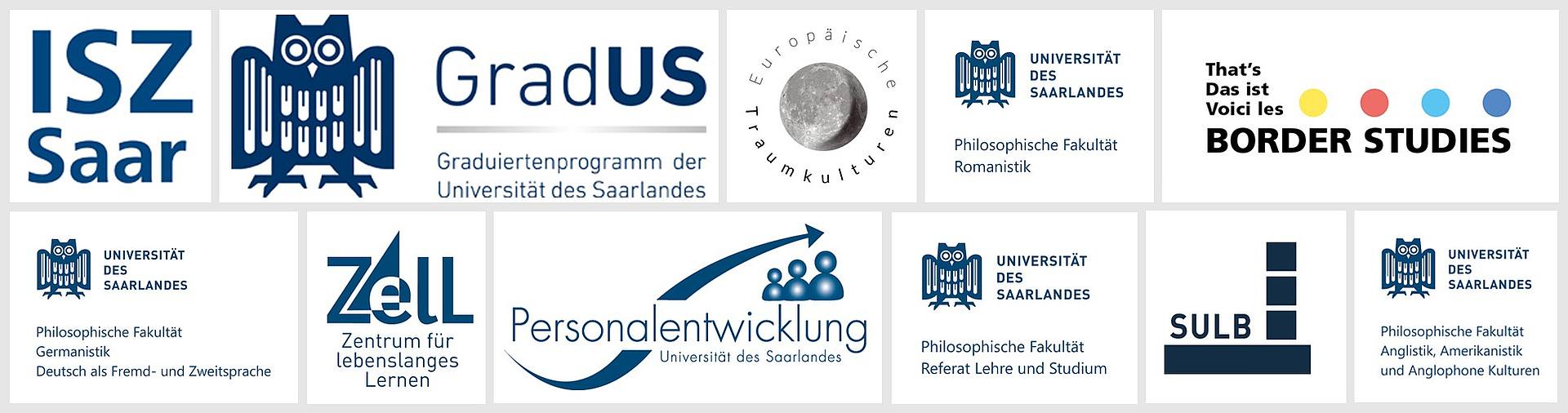 Logos der Kooperationspartner der Online-Plattform "Wissenschaftliches Schreiben"