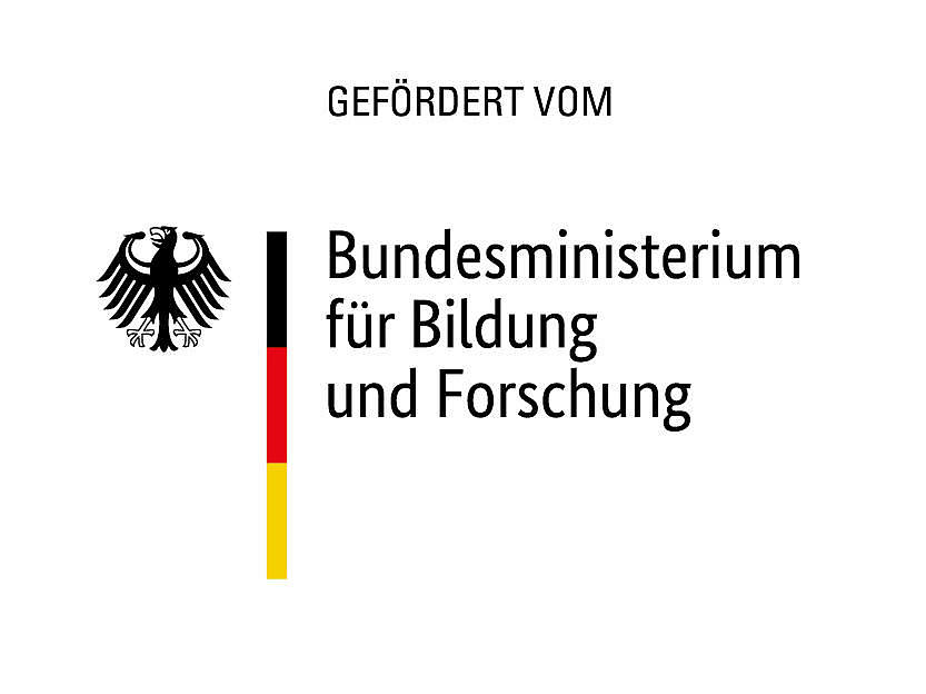 Logo "gefördert vom Bundesministerium für Bildung und Forschung"