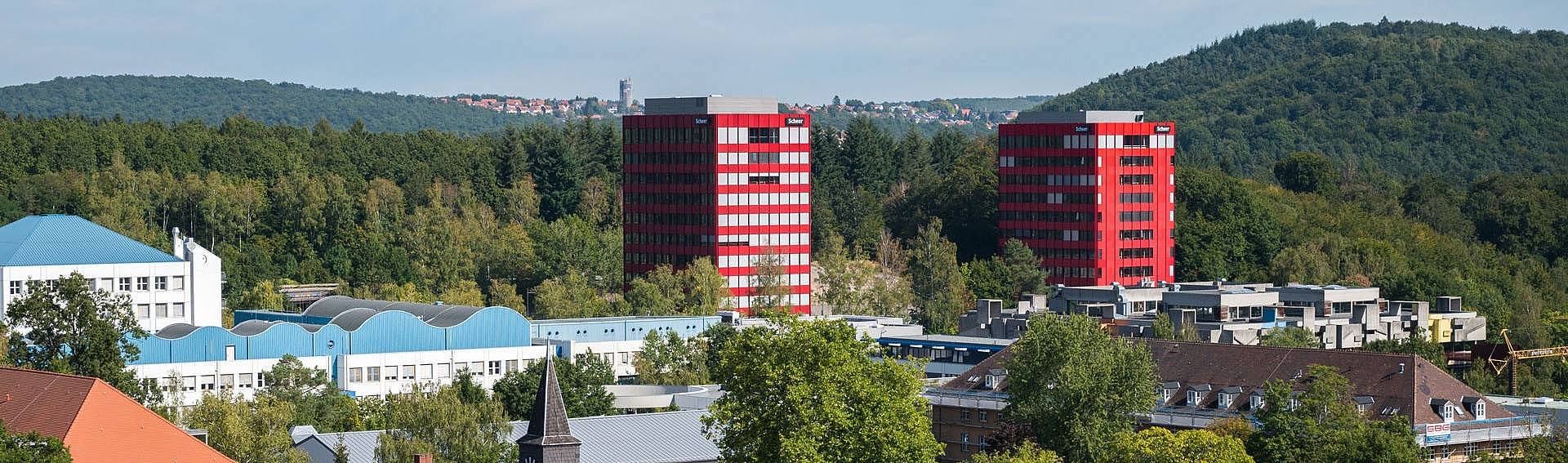 Panoramaaufnahme des Campus Saarbrücken