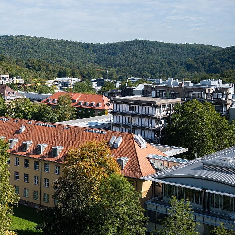 Panoramaaufnahme des Campus Saarbrücken