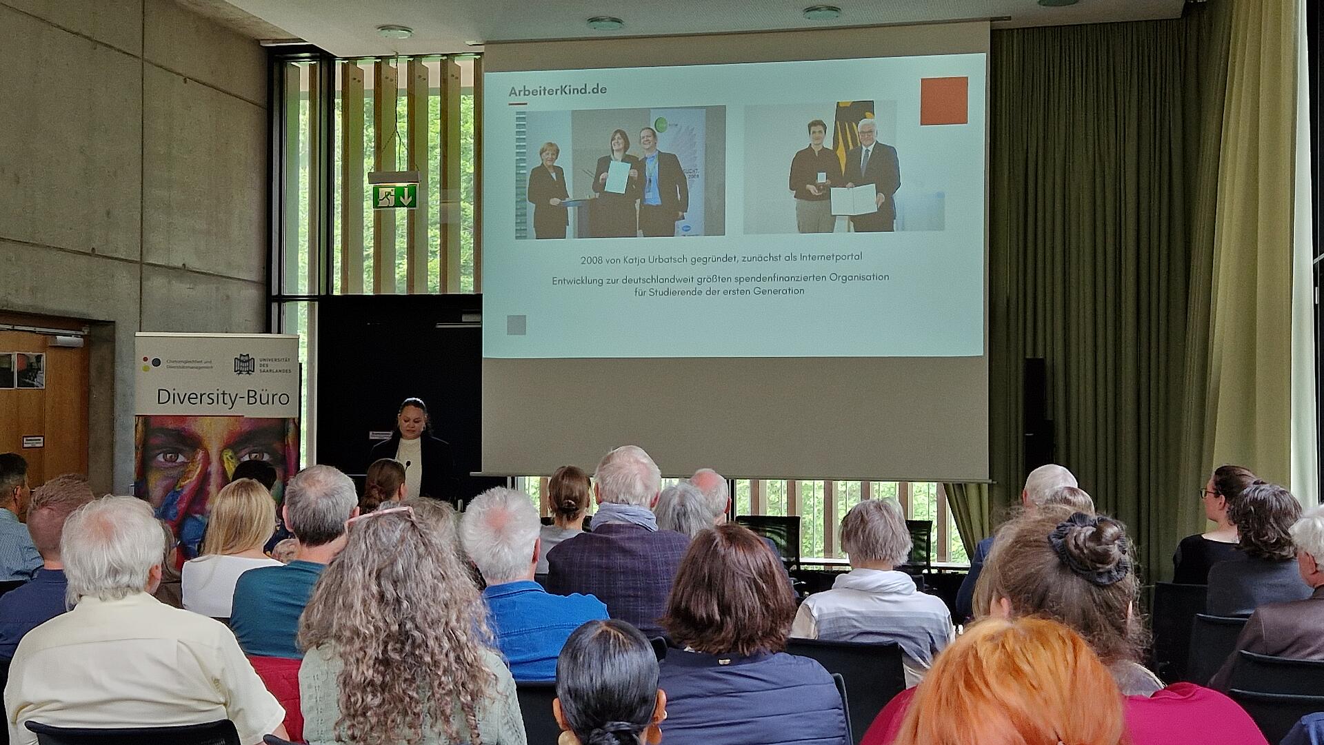 Vortrag von Antonia Diaco Bundeslandkoordination ArbeiterKind.de für Rheinland-Pfalz und Saarland