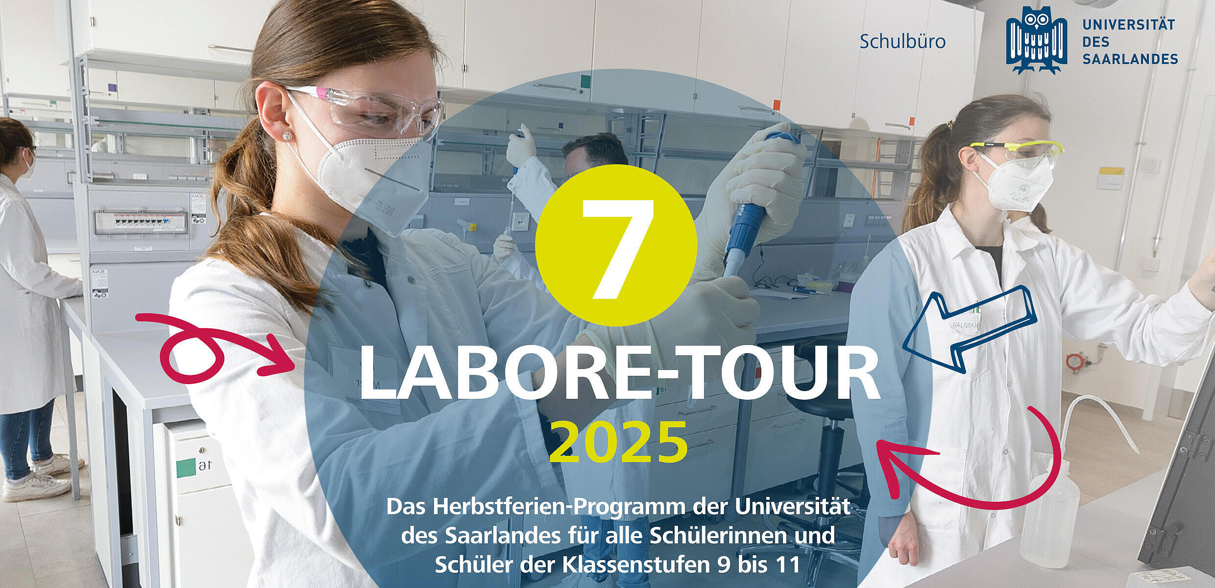 Schülerinnen in Labor