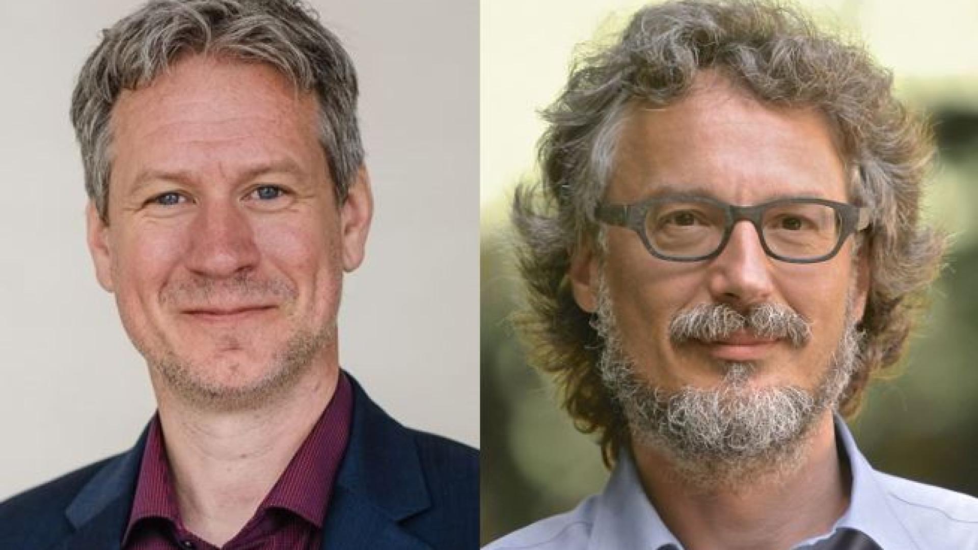 Portraits der Alzheimerforscher Professor Marcus Grimm (l.) und Professor Tobias Hartmann
