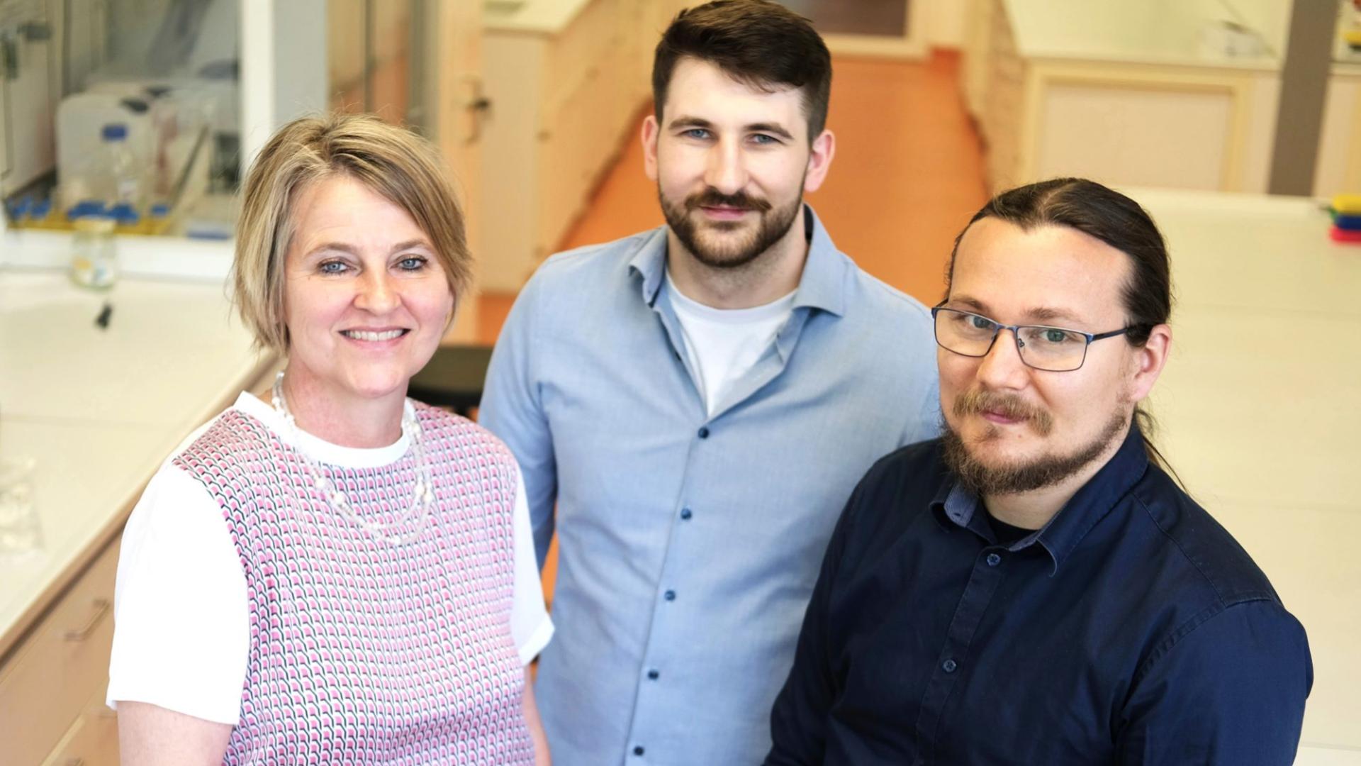 Portrait von Alexandra K. Kiemer (links), Simon Both (Mitte) und Martin Empting (rechts) 