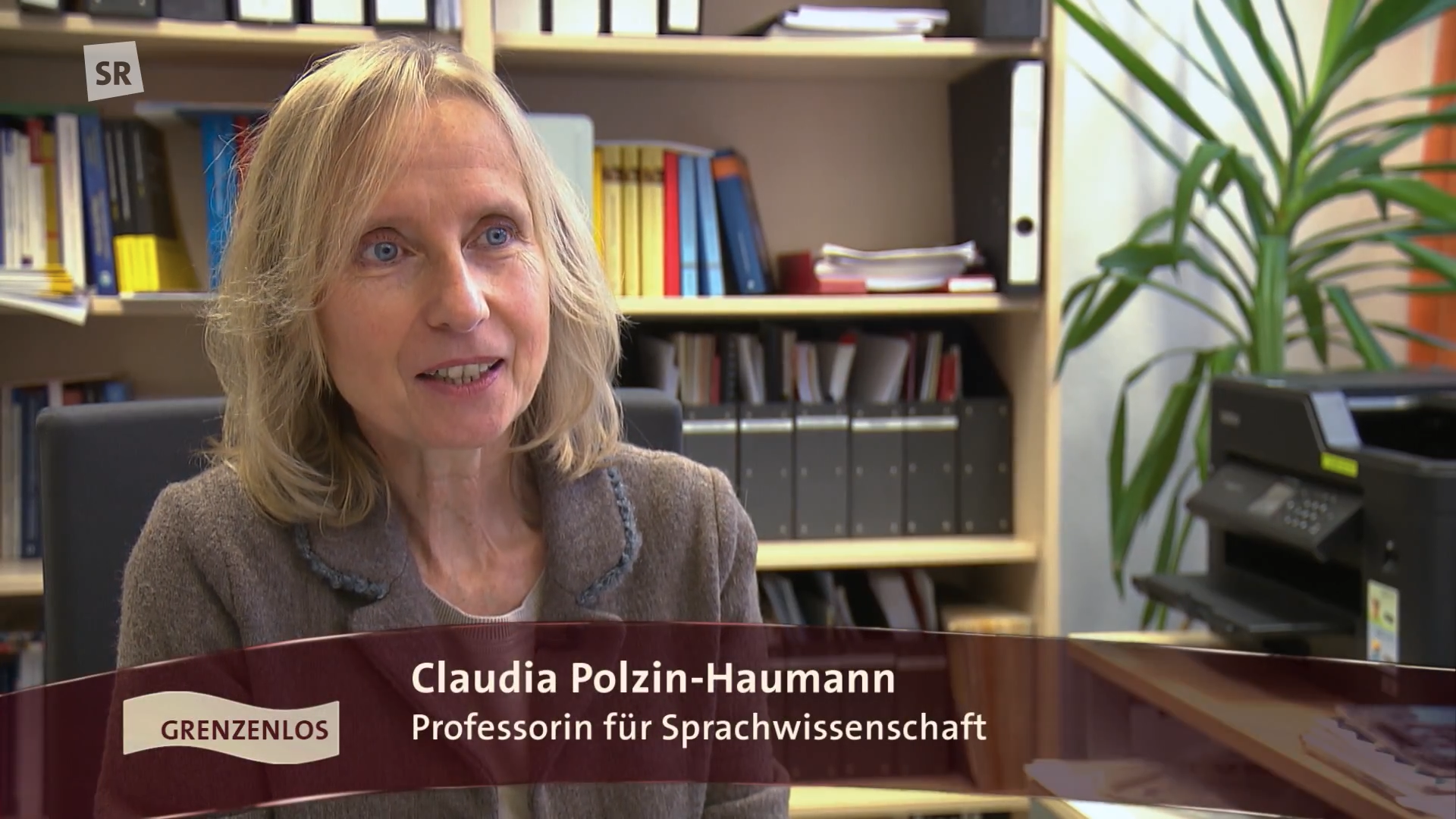 Prof. Dr. Claudia Polzin-Haumann in der Sendung Wir im Saarland - Grenzenlos am 22.01.2024