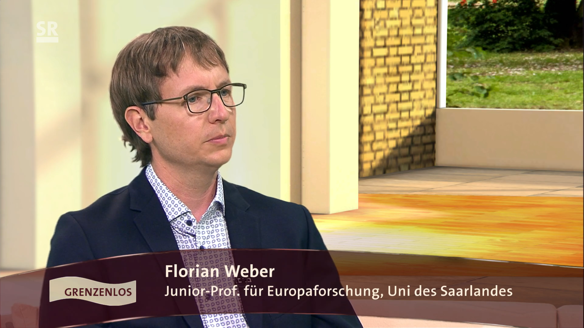 Jun.-Prof. Dr. Florian Weber im Interview des Saarländischen Rundfunks.