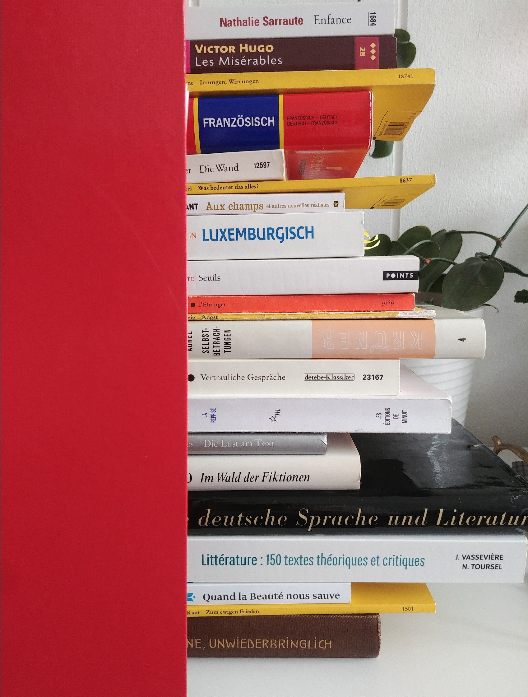 Livres empilés les uns sur les autres.