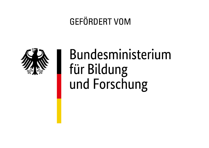 Logo "gefördert vom Bundesministerium für Bildung und Forschung"