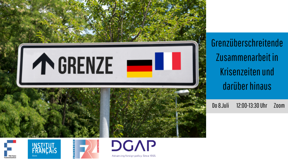 Schild deutsch-französische Grenze
