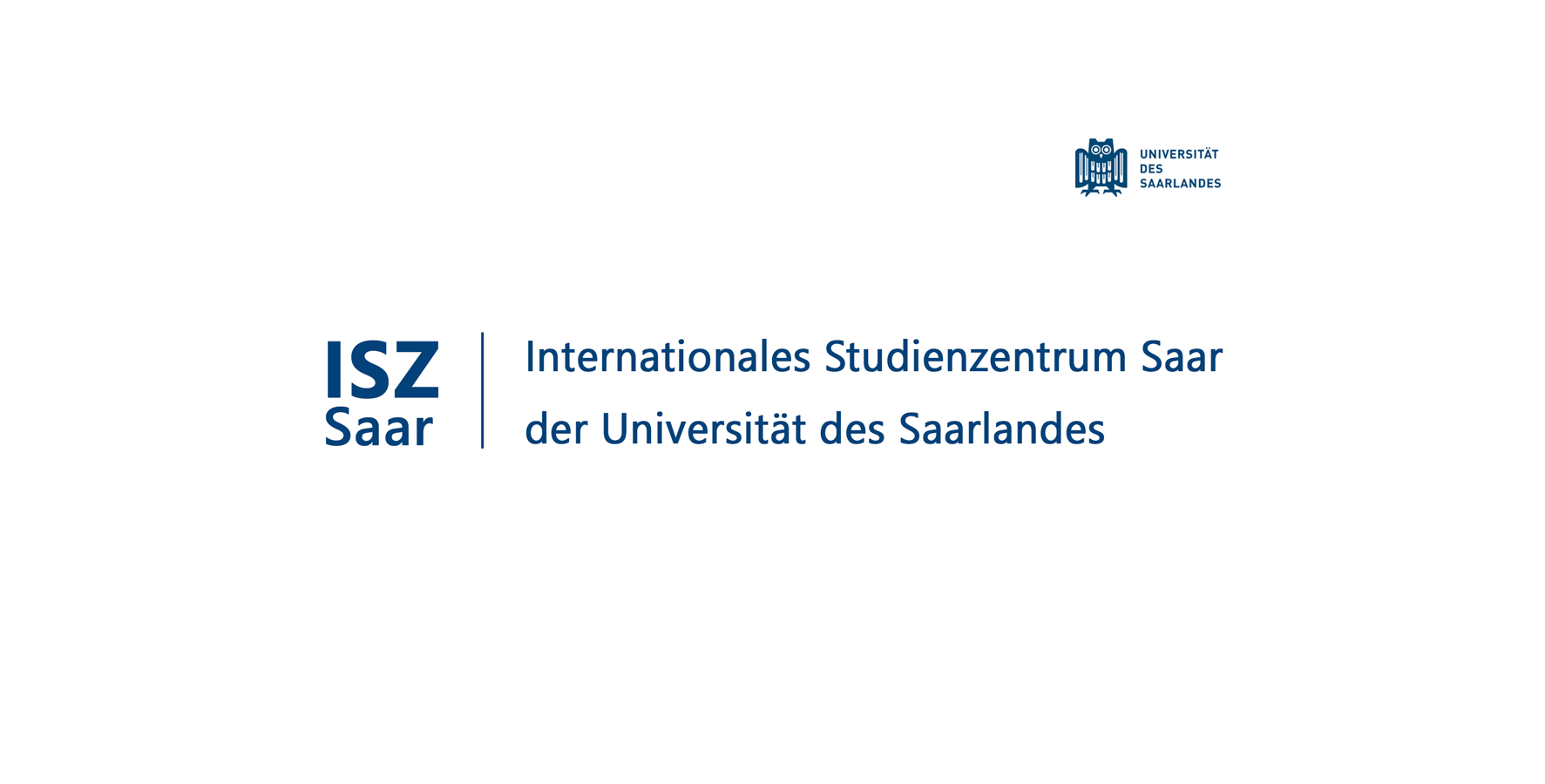 Logo des Internationalen Studienzentrum Saar der Universität des Saarlandes (Schriftzug)