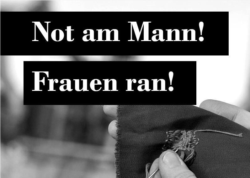 Screenshot der digitalen Themenführung "Not am Mann, Frauen ran!"