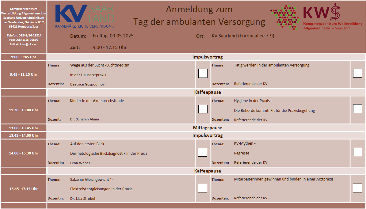 Programm zum Seminartag 2/2025