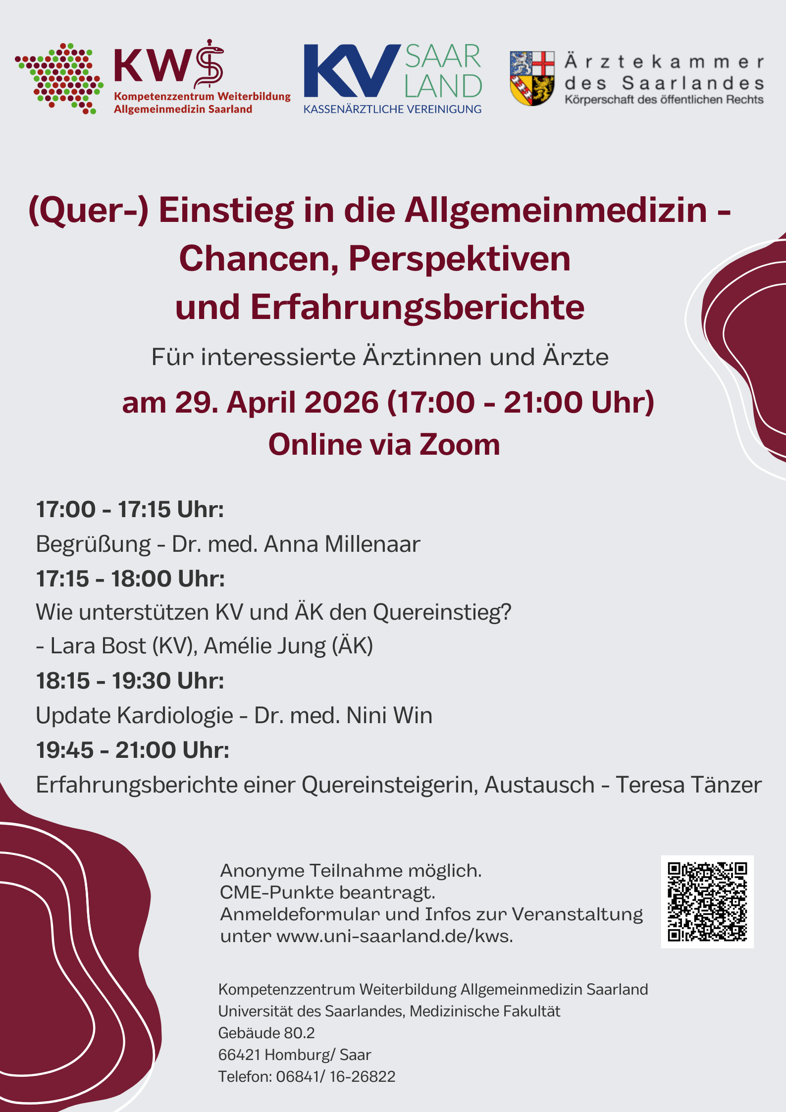 Programm "(Quer-)Einstieg in die Allgemeinmedizin" Programm "(Quer-)Einstieg in die Allgemeinmedizin"