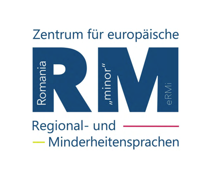 Logo Zentrum für europäische Regional-und Minderheitensprachen Romania "minor" (eRMI)