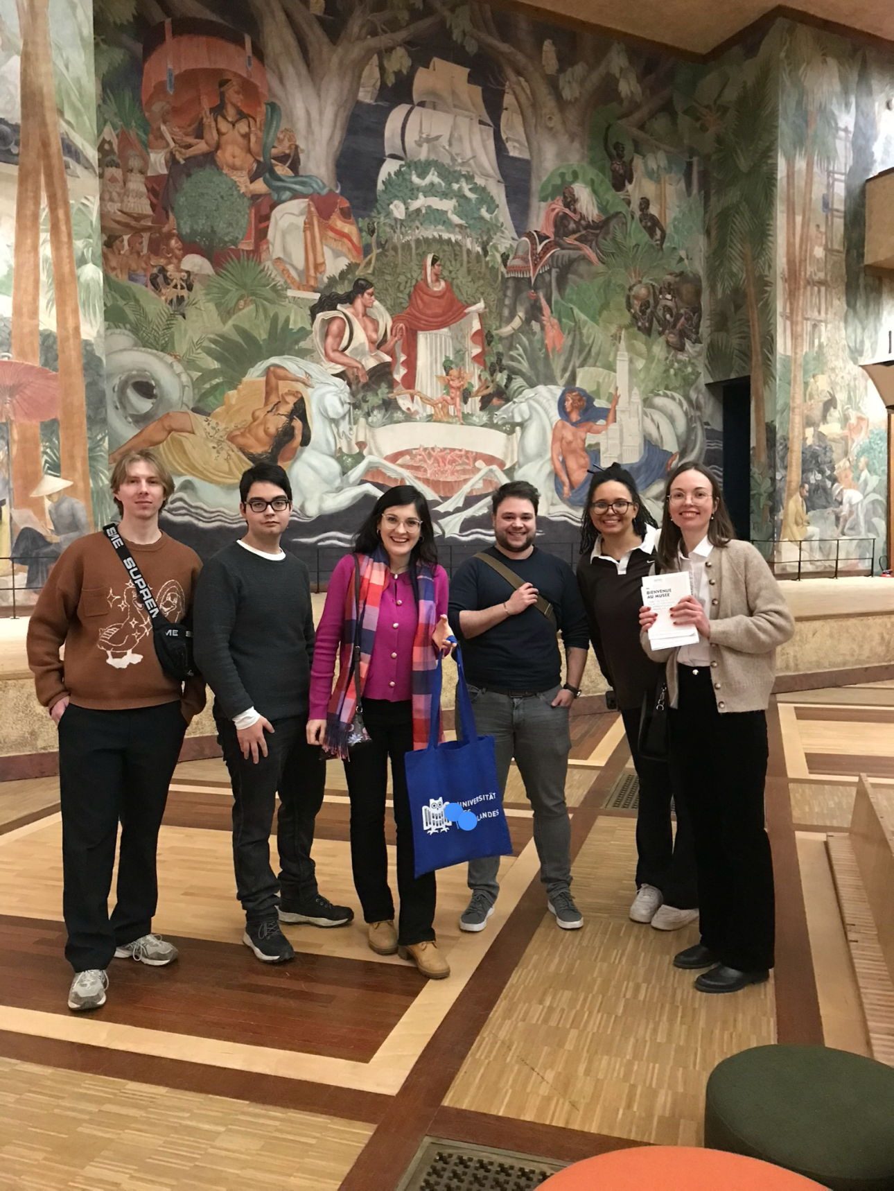 Gruppenfoto im Museum