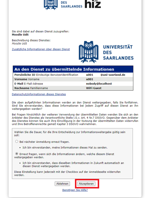 Screenshot zur Schritt-für-Schritt-Anleitung gemäß Texterläuterungen