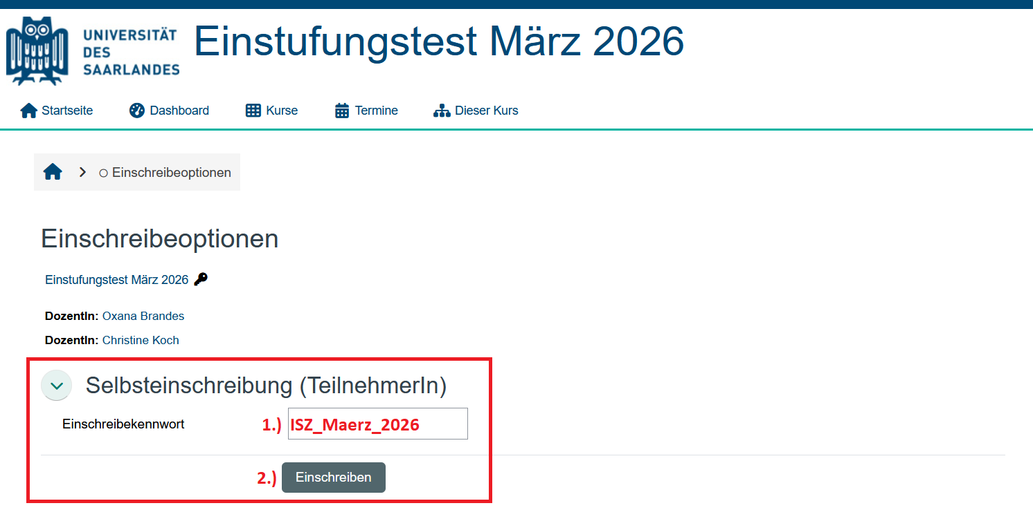 Screenshot zur Schritt-für-Schritt-Anleitung gemäß Texterläuterungen