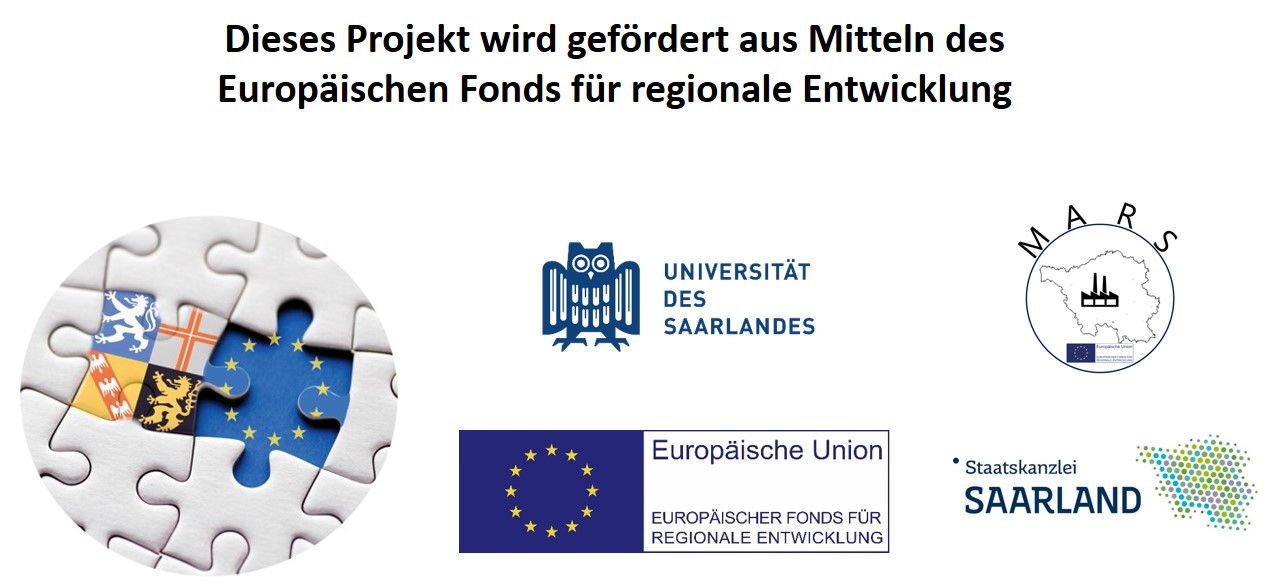 Das Bild zeigt die Logos der Projektförderer und der weiteren Beteiligten am EFRE-Projekt Mars