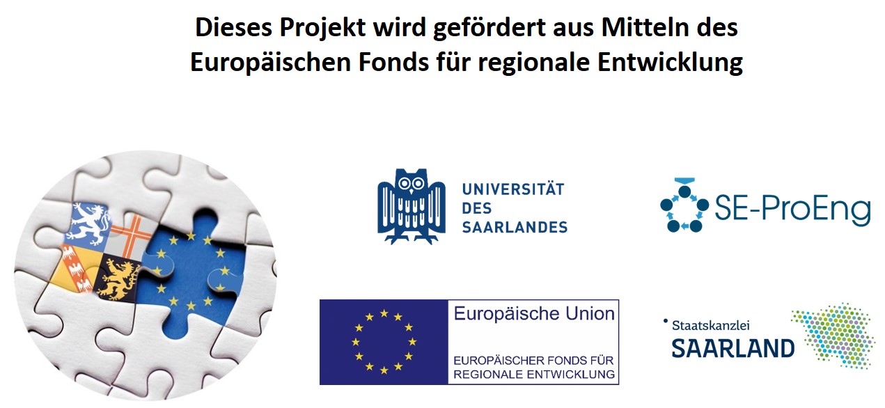 Das Bild zeigt die Logos der Projektförderer und der weiteren Beteiligten am EFRE-Projekt ProEng