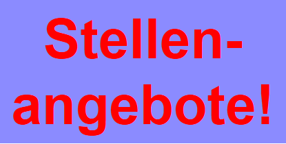 Hinweis offene Stellen