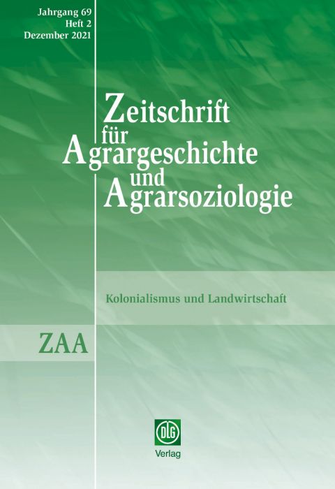 Buchcover Zeitschrift für Agrargeschichte und Agrarsoziologie