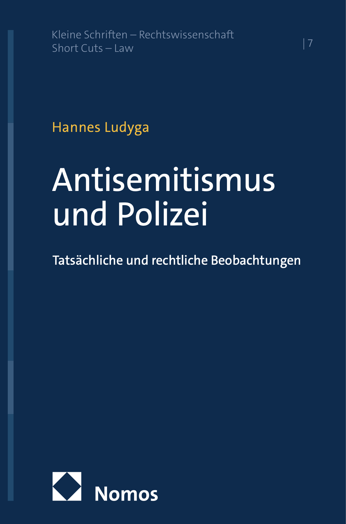dunkelblaues Buchcover mit Nennung des Autors und Titel