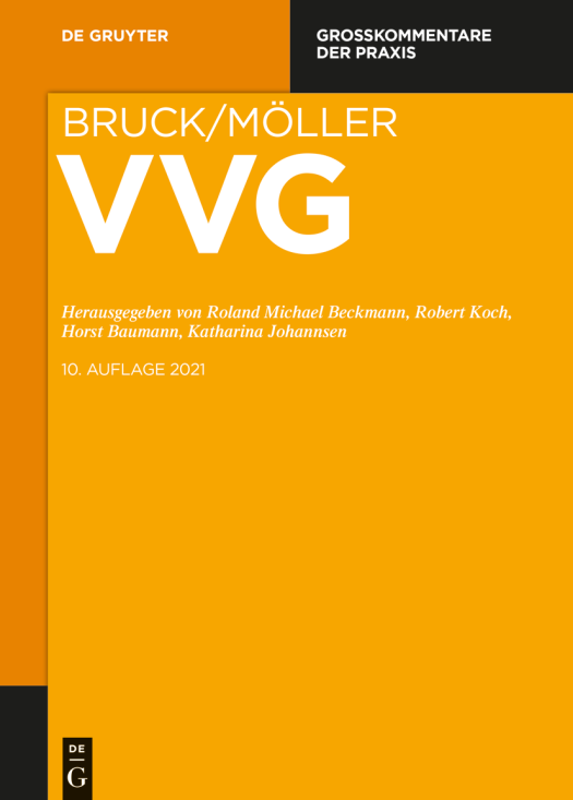 Eine Abbildung des Covers des Großkommentars Bruck/Möller