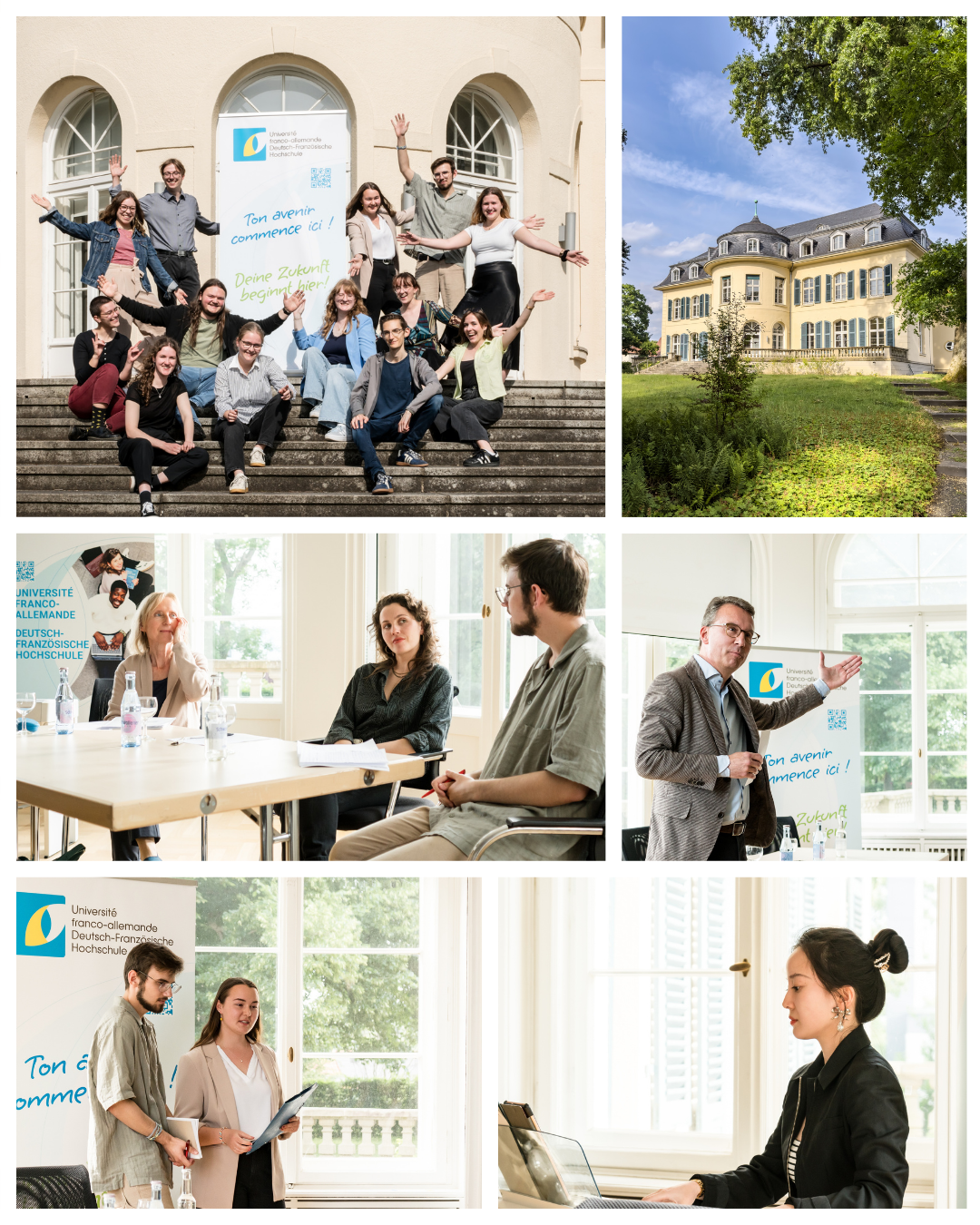 Collage von Bildern, die während des DfS-Sommerfests gemacht wurden