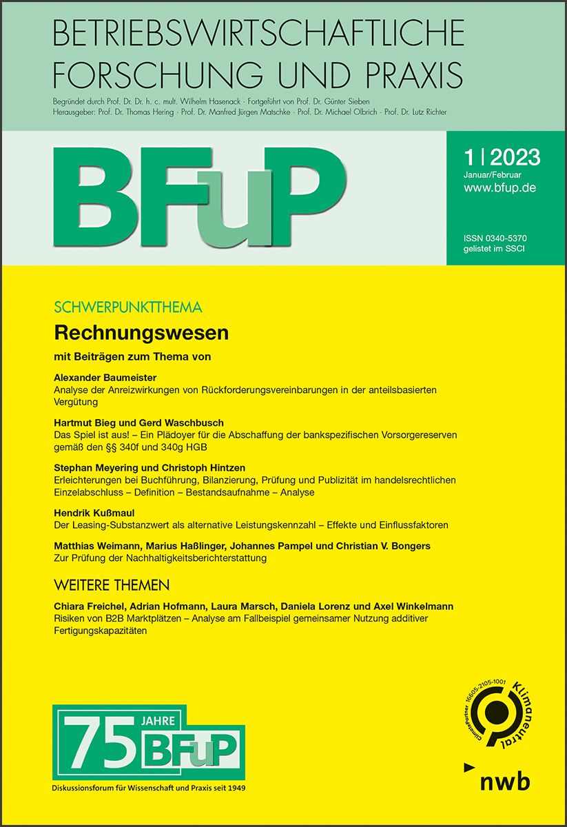 Titelseite BfuP