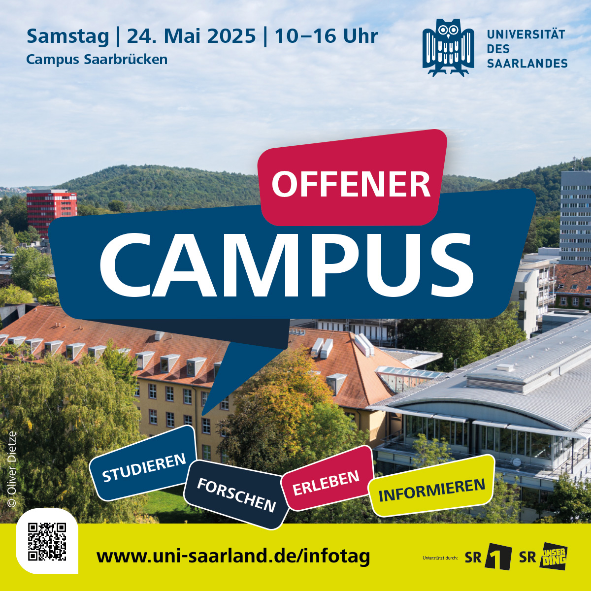 Informationsbild für den Offenen Campus 2025