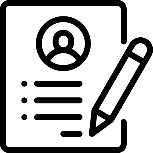 Piktogramm einer Checkliste mit Bleistift