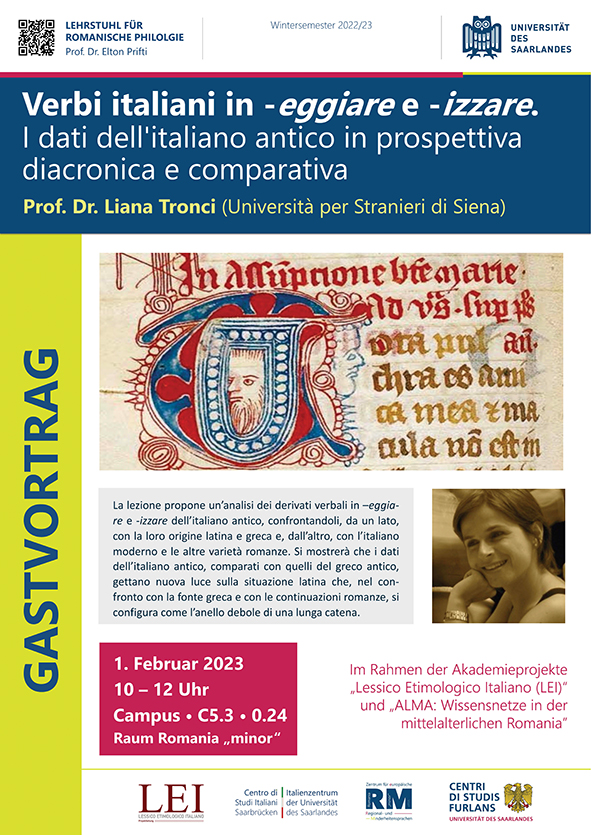 Plakat Gastvortrag Tronci Suffissi