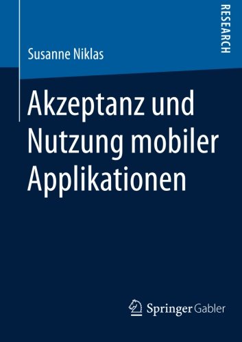 Cover Niklas, S.: Akzeptanz und Nutzung mobiler Applikationen
