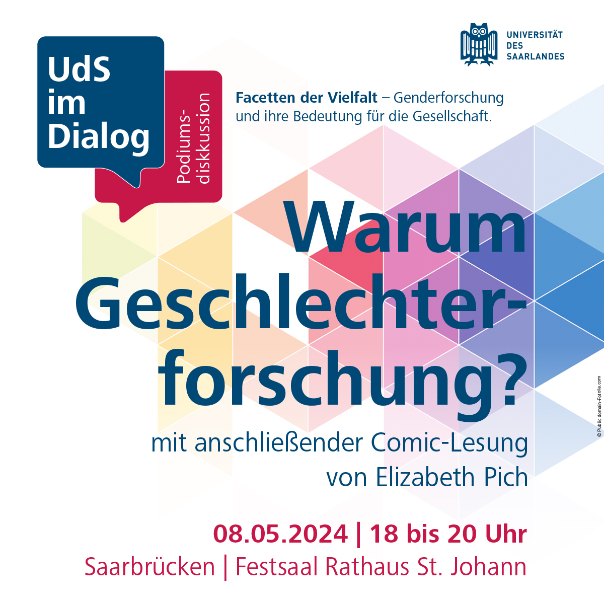 Flyer für die Veranstaltung "Warum Geschlechterforschung?"