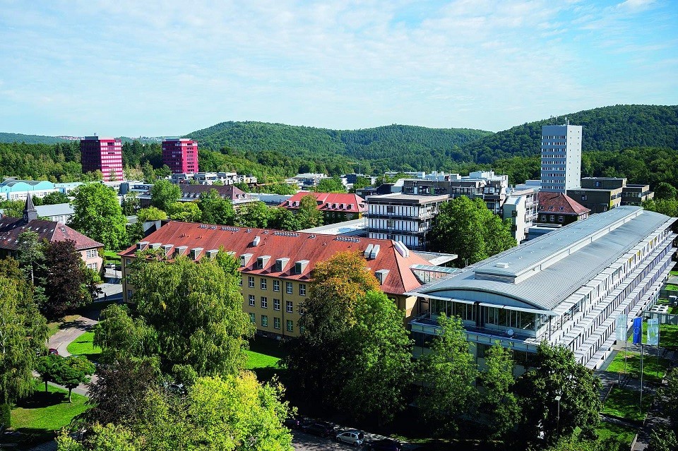 Blick auf den Campus der Universität des Saarlandes
