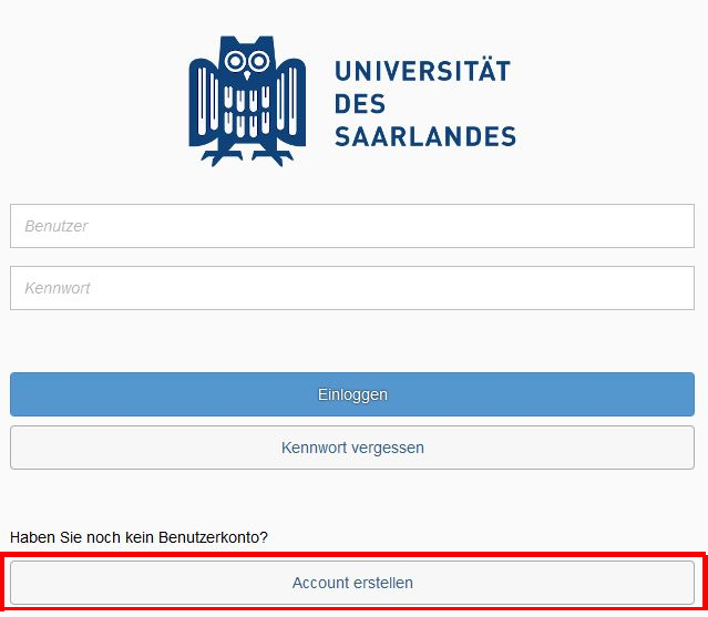 Startseite des SIM-Bewerbungsportals