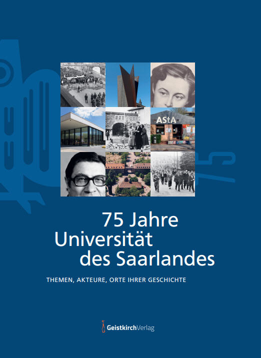 Cover des Buches "75 Jahre Universität des Saarlandes"