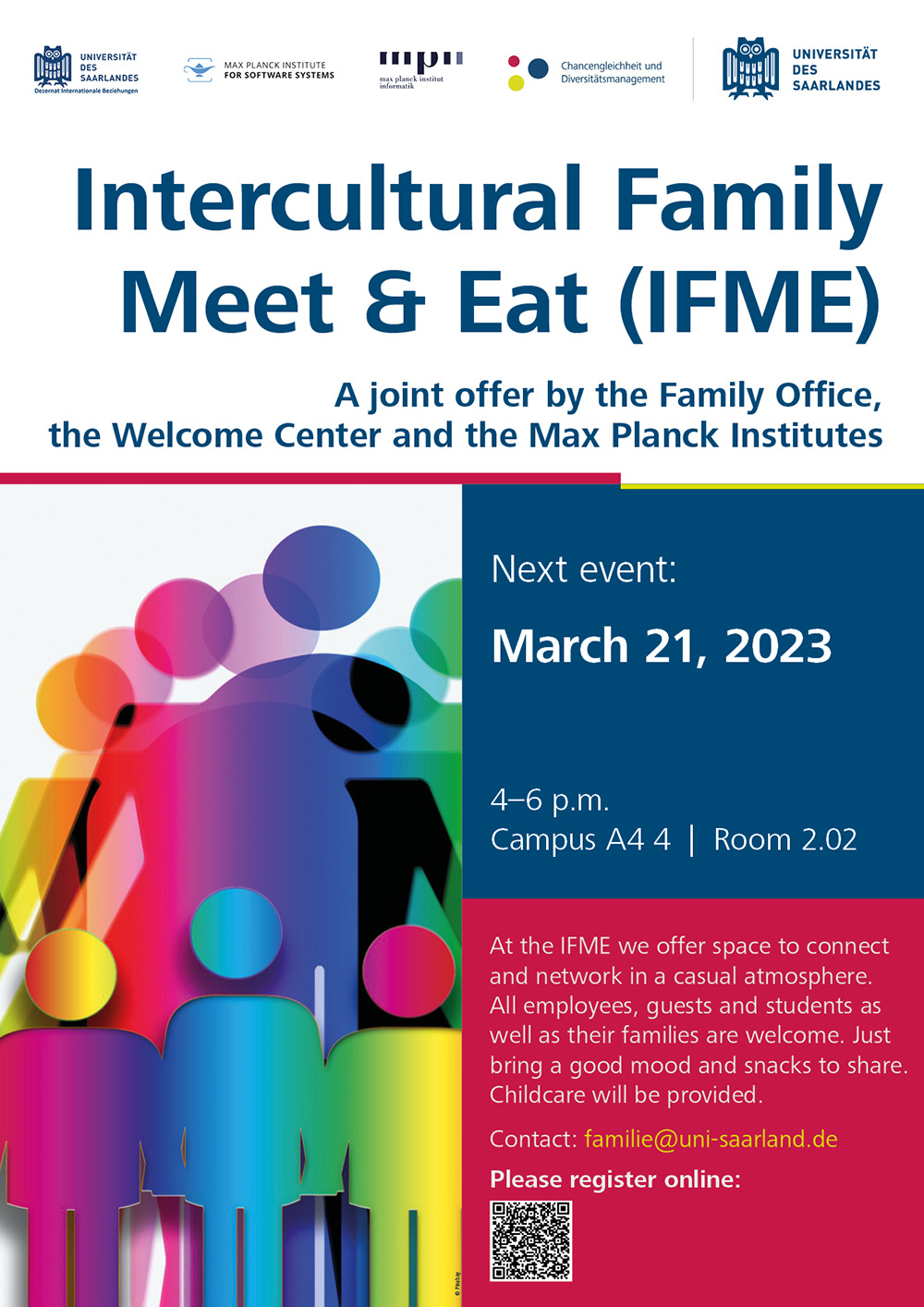 Plakat zum Intercultural Family Meet & Eat am 21.03.2023
