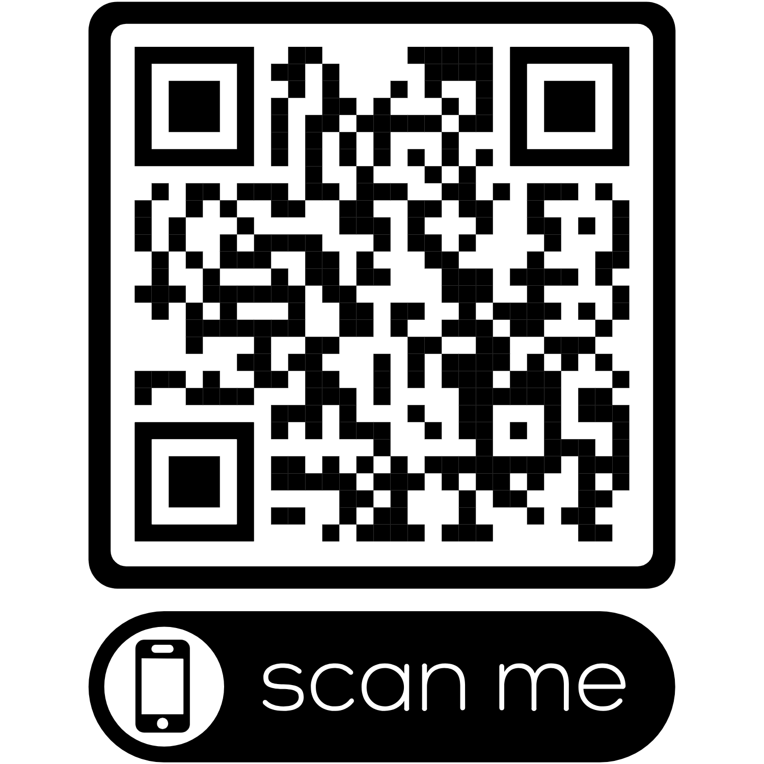 QR Code für Visitenkarte im Handy zu öffnen von Büro