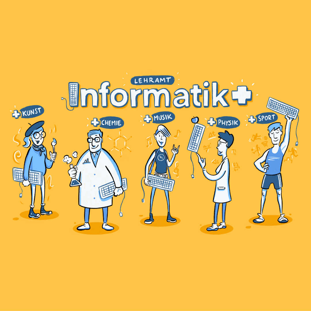 Illustration. Darstellung von Wissenschaftlern.