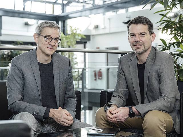 Bernt Schiele und Christian Theobalt, Max-Planck-Direktoren und Professoren der Universität des Saarlandes